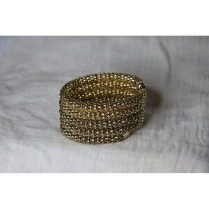 Vintage Gold adjustable serpentine bracelet gold to silver gradient